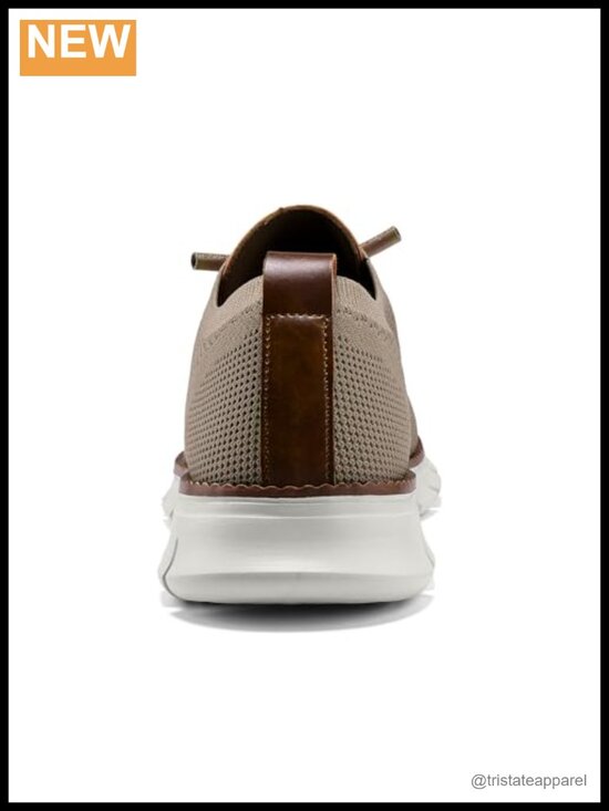 Lightweight Comfort Oxford Sneakers with Breathable Knit Upper and Memory Foam